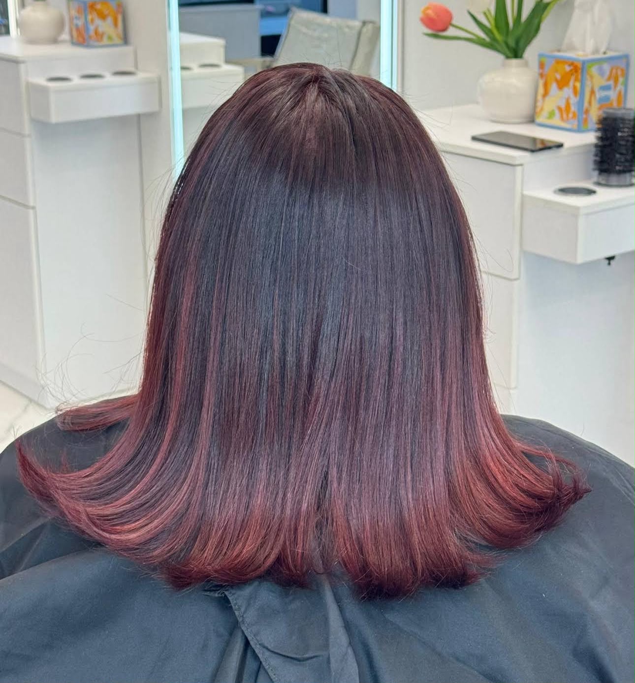 Balayage & Toner at Top Elegance Beauty Salon