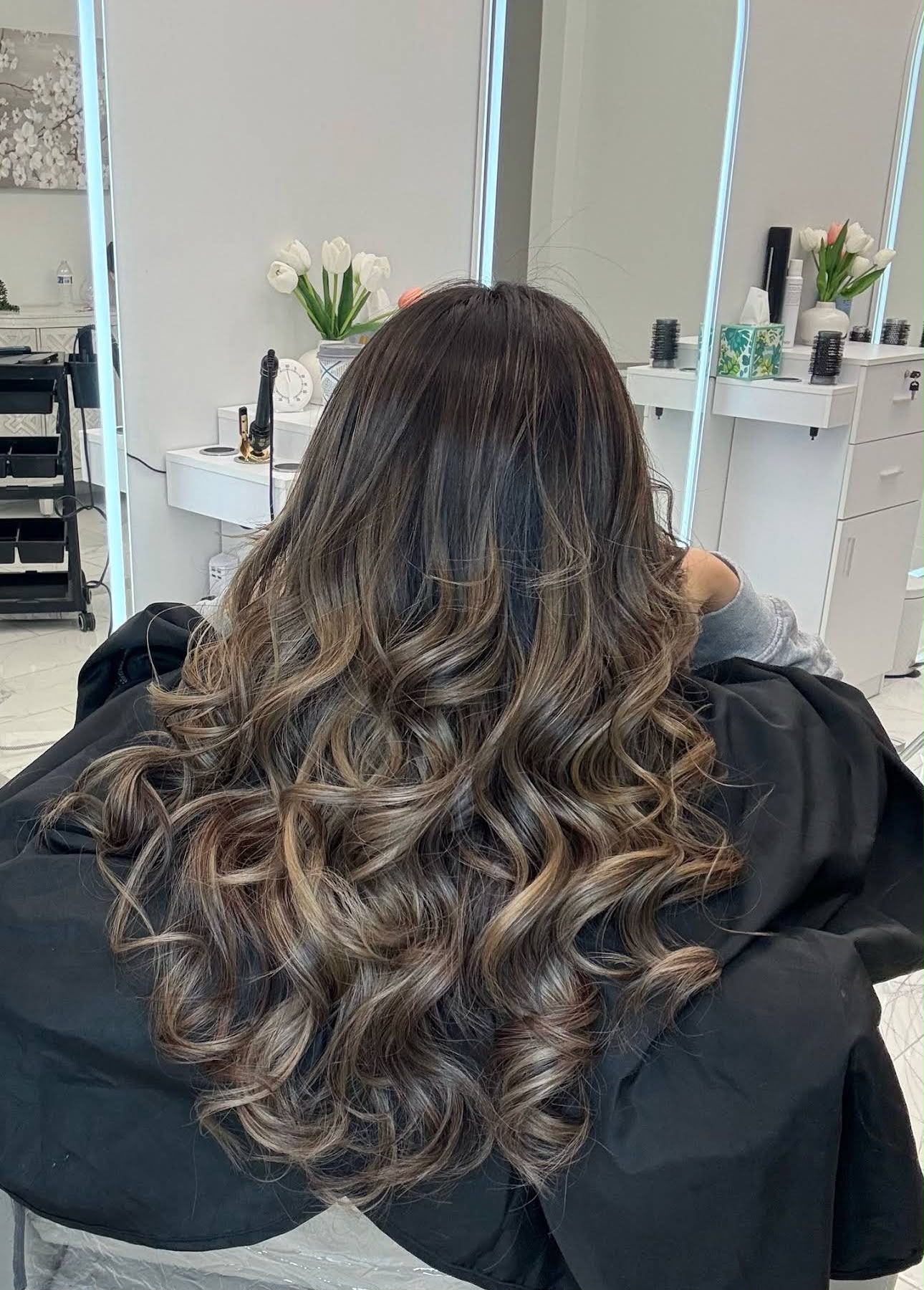 Balayage & Toner at Top Elegance Beauty Salon